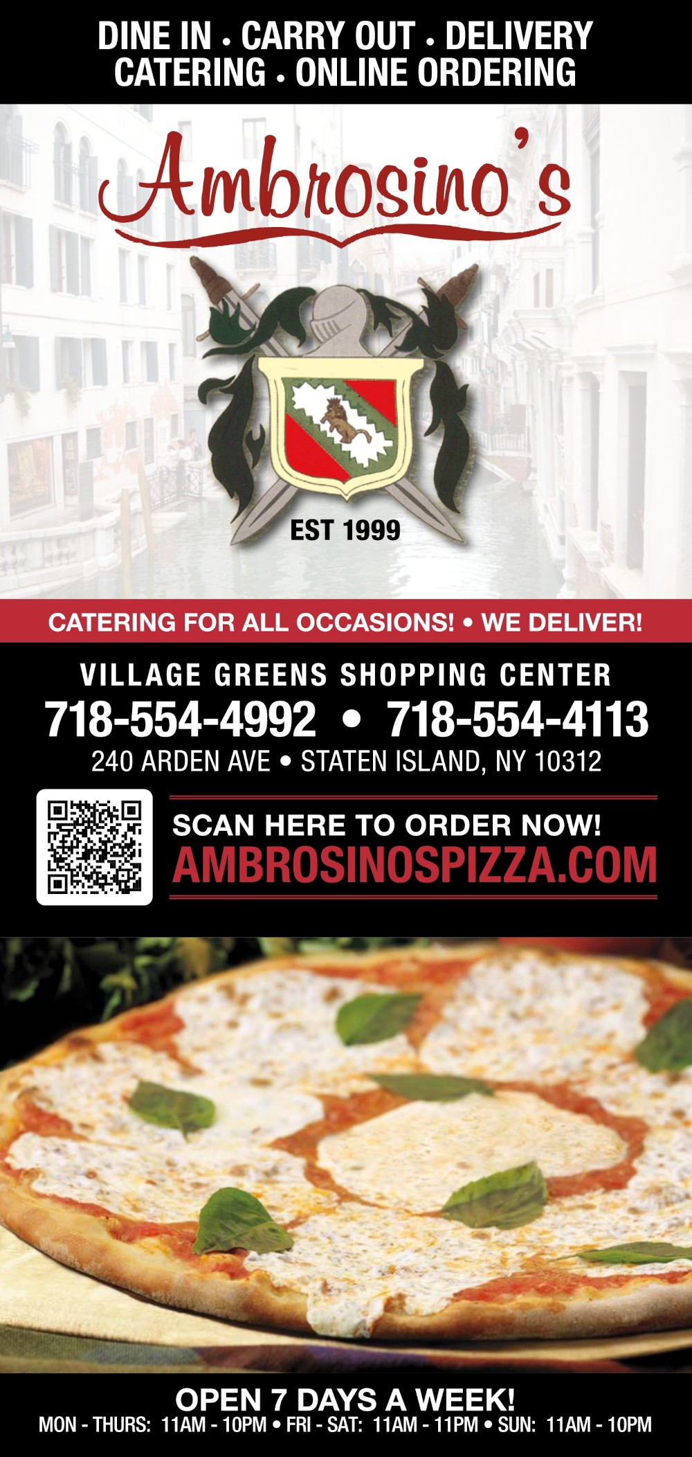 Ambrosino menu page 1